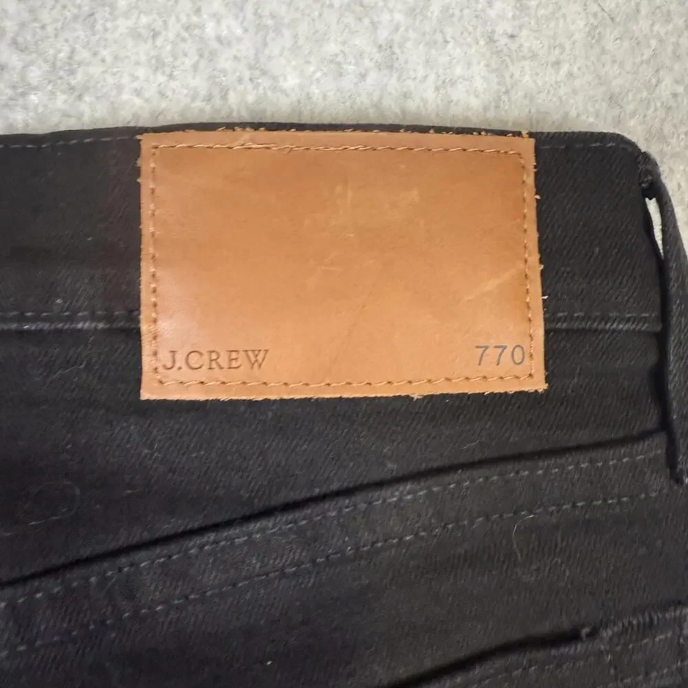 J. Crew Men's Size 30x30 Black 770 Straight Leg Jeans Pants